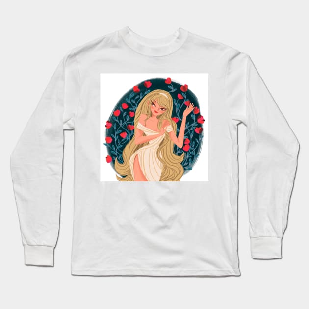 Greek goddess Long Sleeve T-Shirt by MAGLISHNIMA